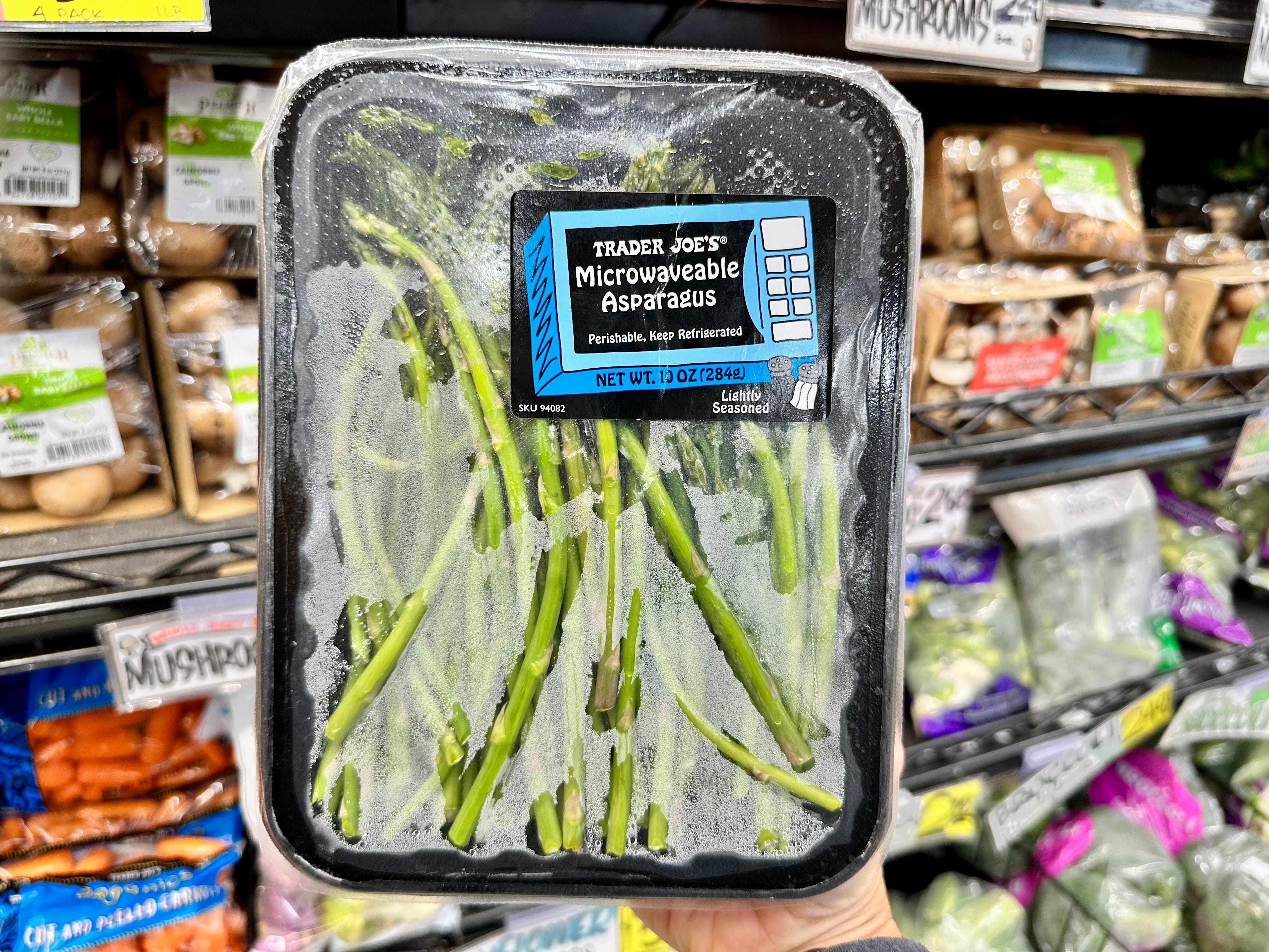 Trader Joe's microwavable asparagus