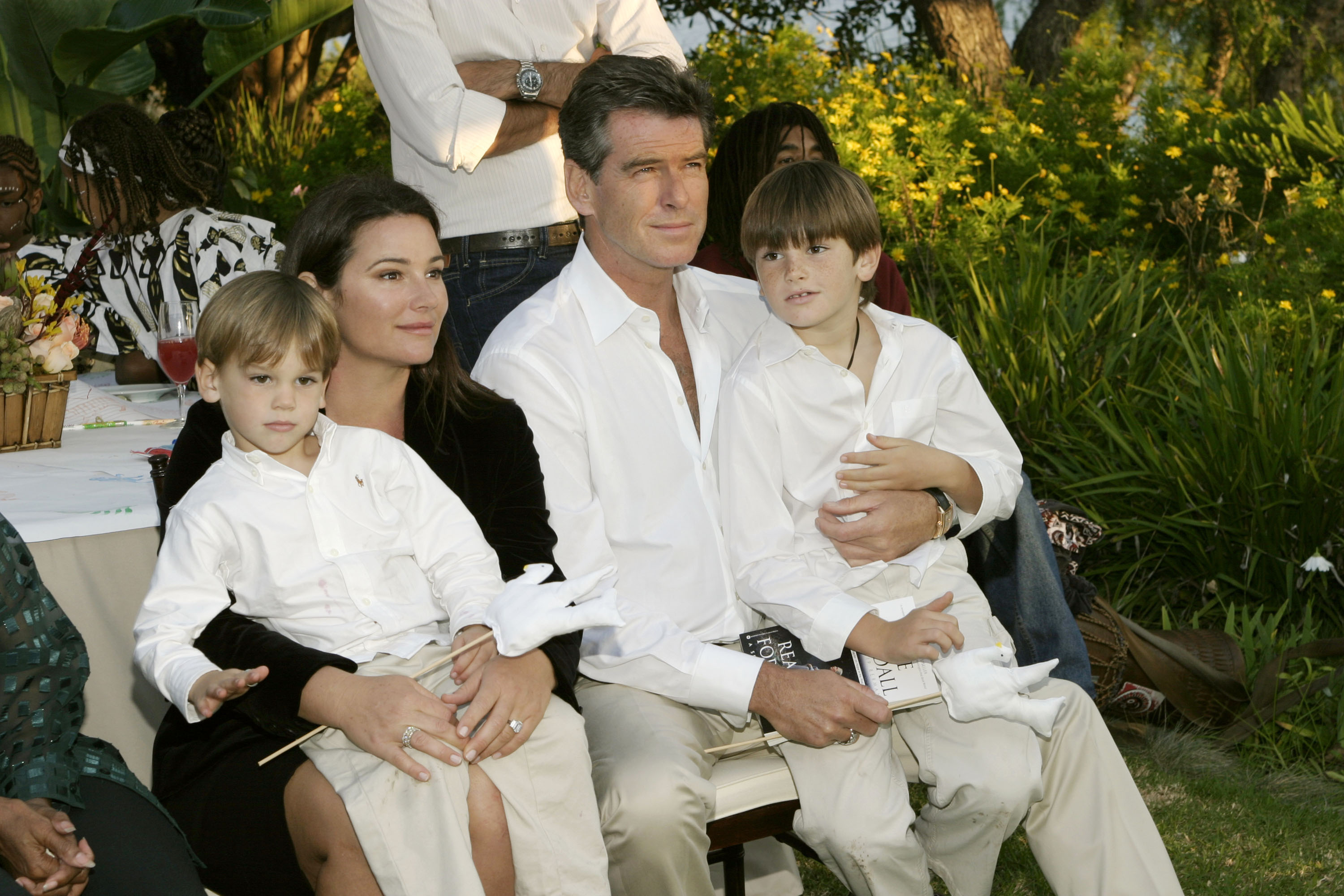Paris Brosnan, Keely Shaye Smith, Pierece Brosnan and Dylan Brosnan