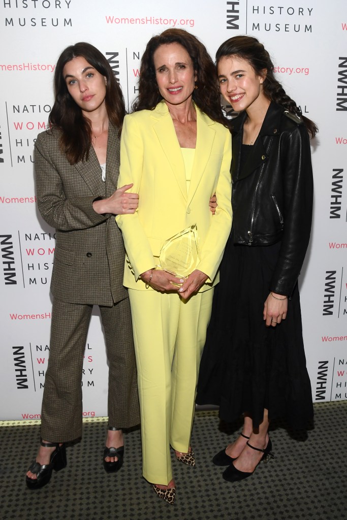 Rainey Qualley, Andie McDowell and Margaret Qualley