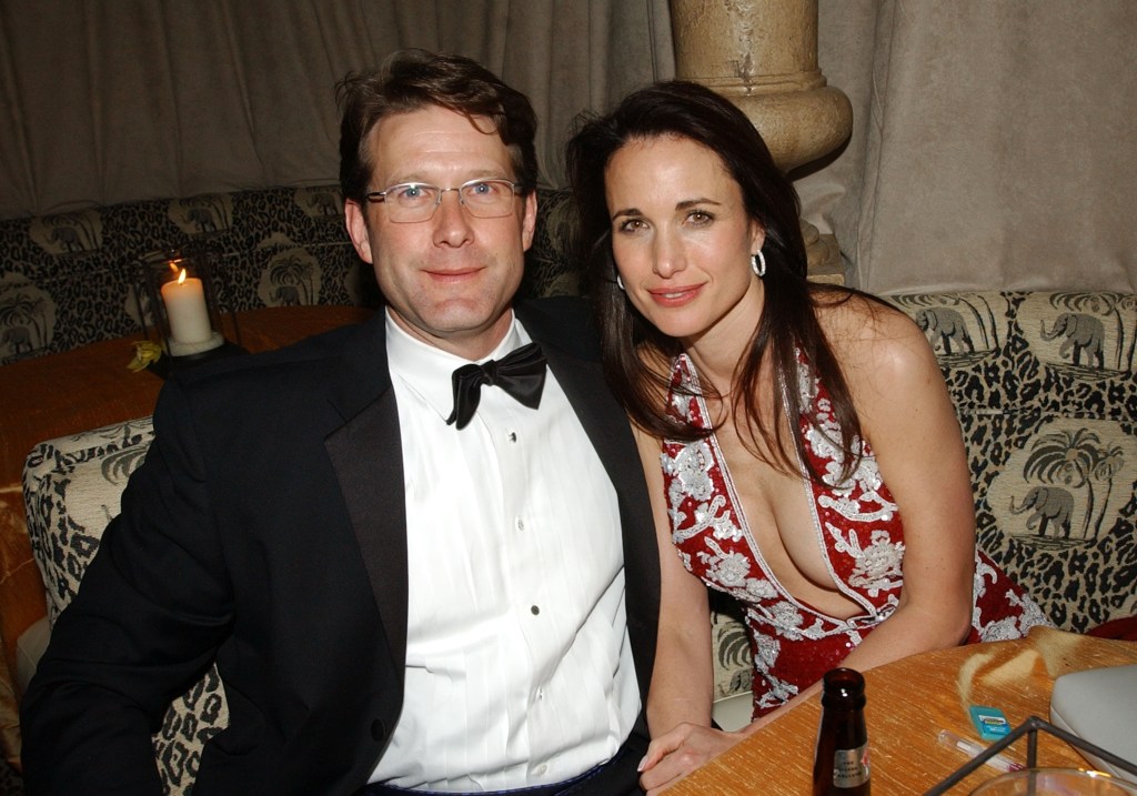 Andie MacDowell with ex husband Rhett Hartzog