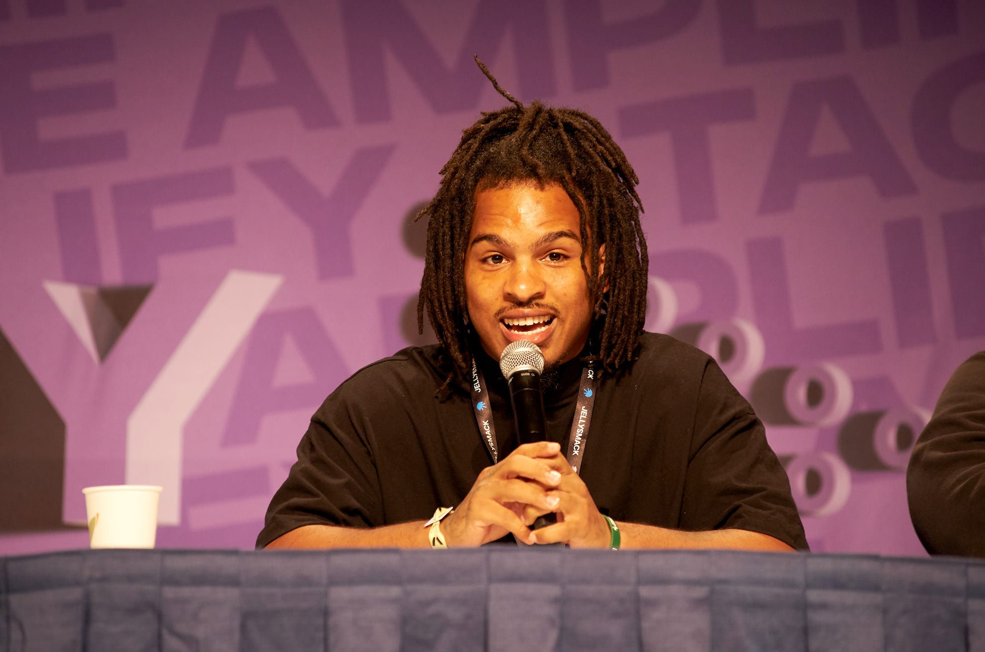Keith Lee onstage at VidCon Anaheim on June 23, 2023 in Anaheim, California.
