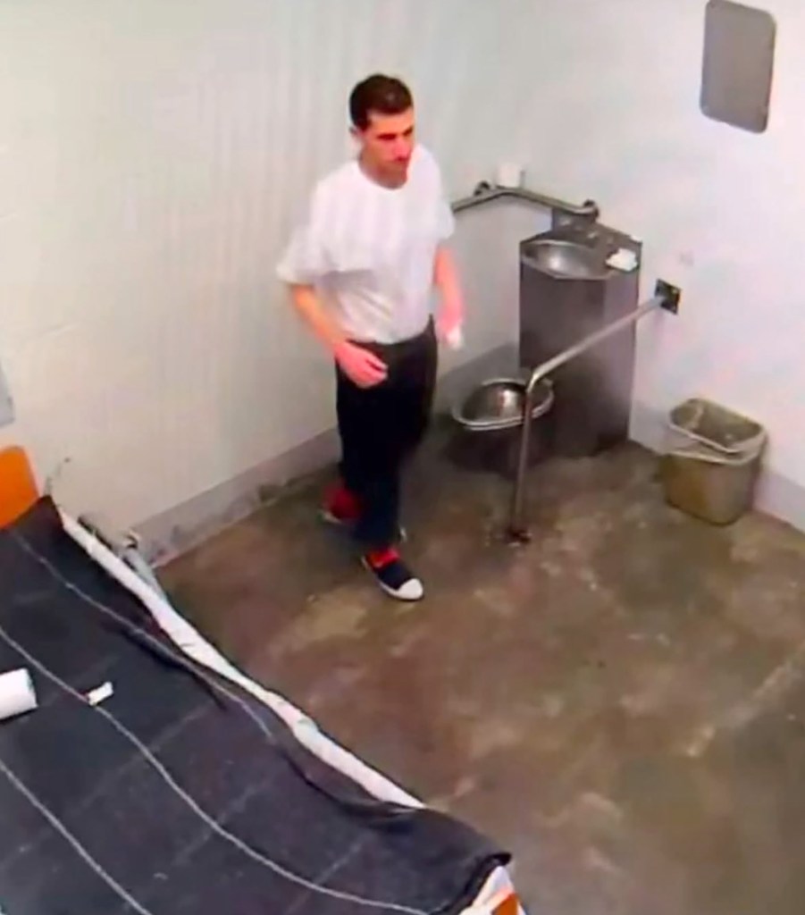 Video of Bryan Kohberger in his prison cell.