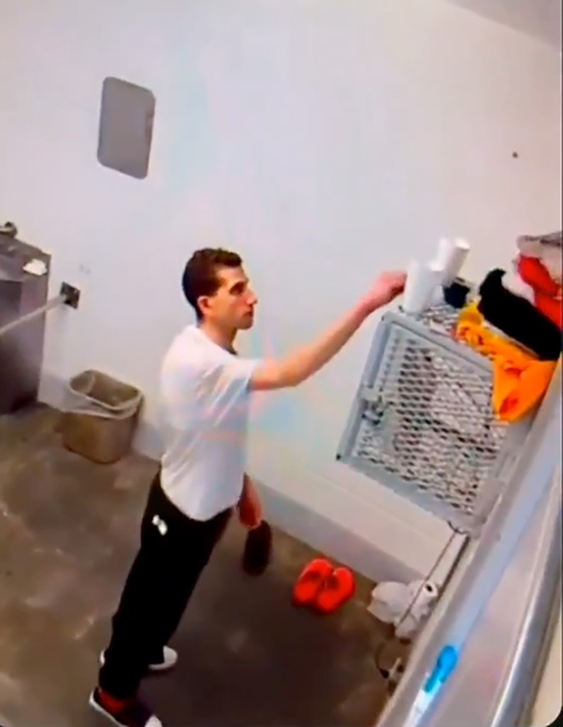 Bryan Kohberger in his prison cell.