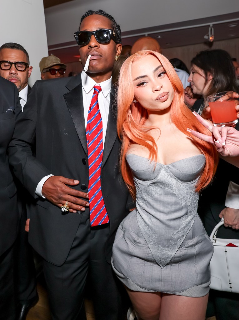 A$AP Rocky and Ice Spice, co-stars in  “Highest 2 Lowest,” hit the film premiere’s after-party at BAMcafe in downtown Brooklyn.
