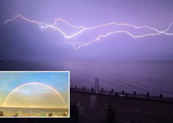Long Islander captures video of ‘incredibly insane’ 10-mile long lightning outside his home