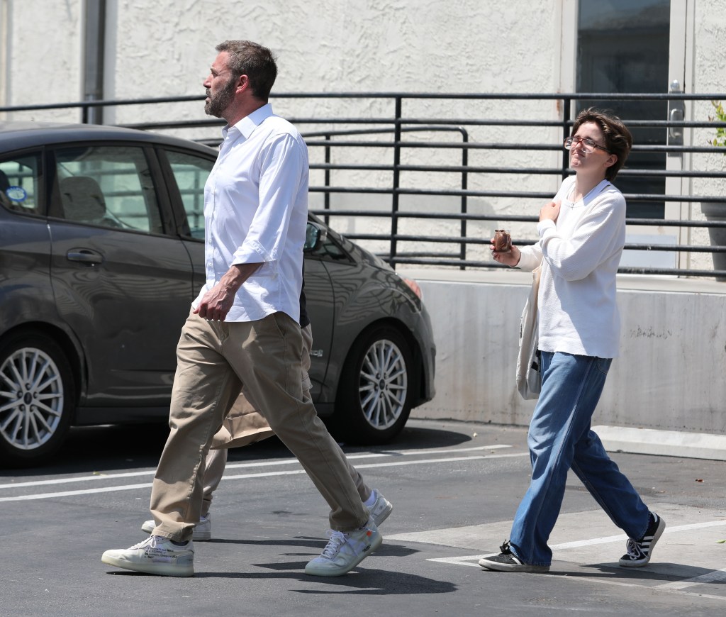 Ben Affleck with his kids.