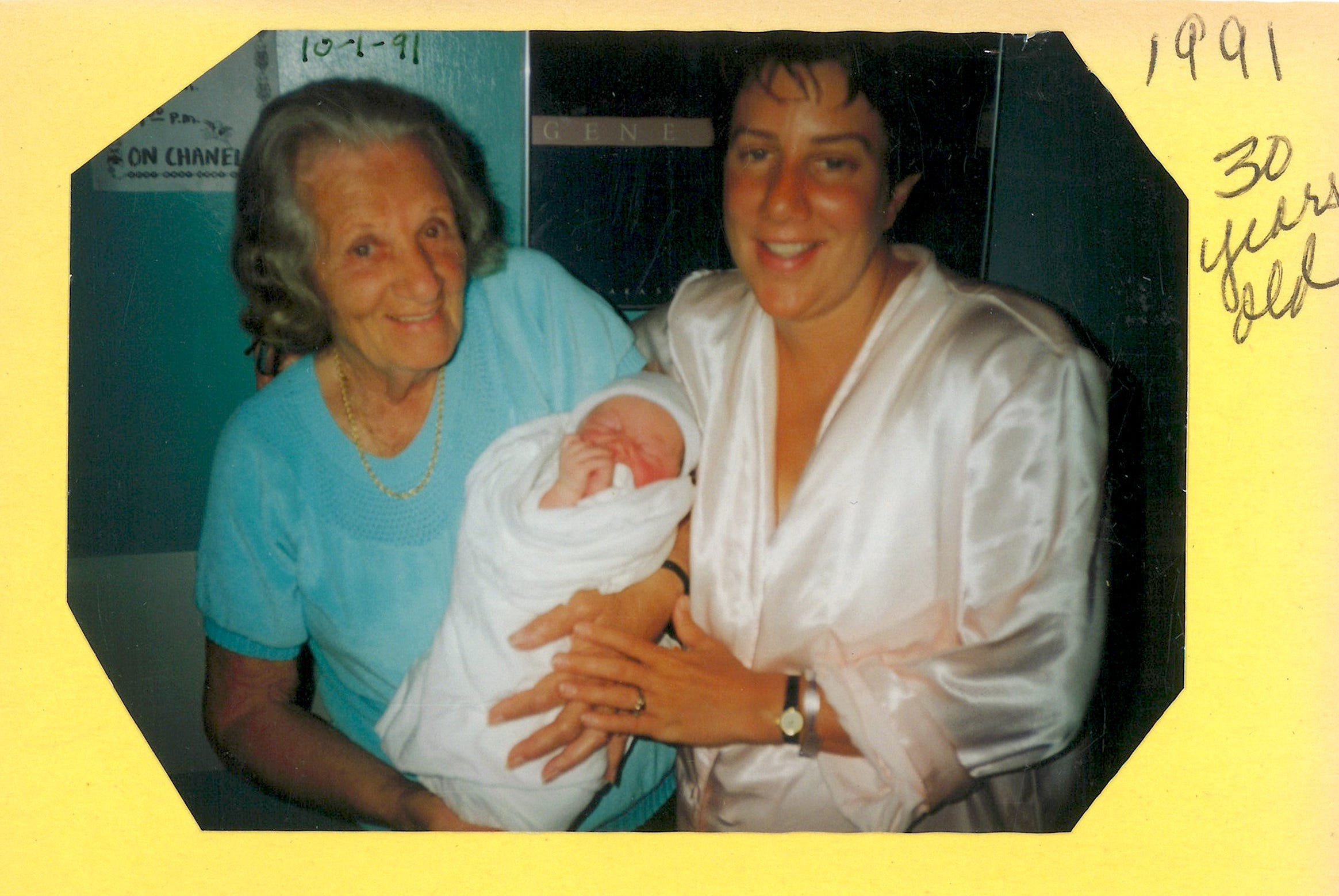 The author with her daughter and grandmother.