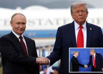 Body language expert reveals ‘little battle’ during Trump-Putin handshake at Alaska summit: ‘Let go, I’m winning’