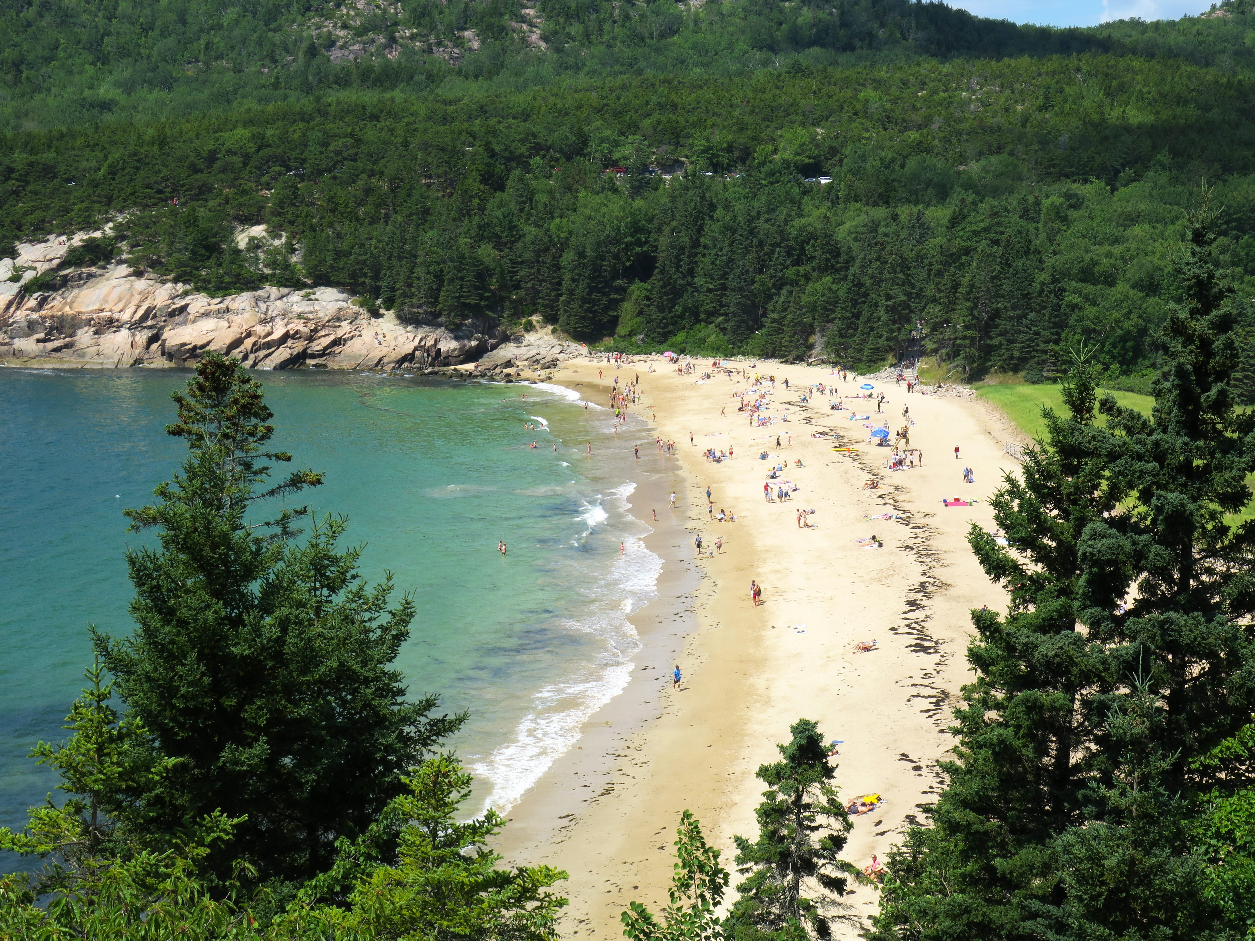 Sand Beach at Acadia National Park, Maine.