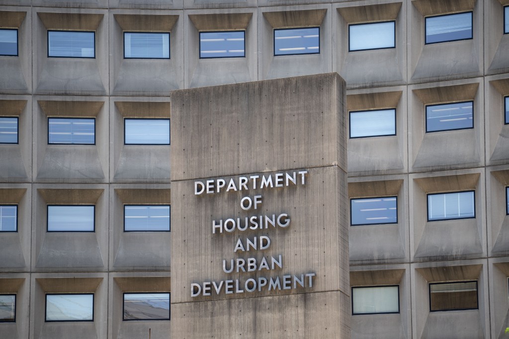 Department of Housing and Urban Development building sign.