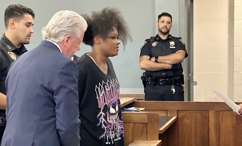 Toni Monroe in court.