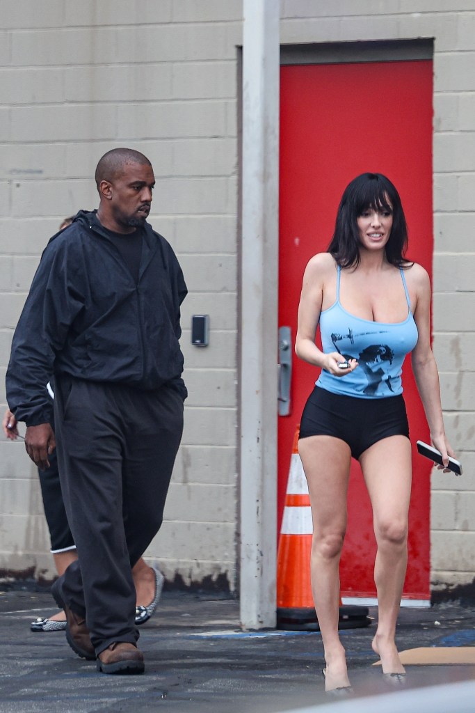  Kanye West and Bianca Censori were spotted looking thrilled as they left Ipic Theaters in Westwood on Thursday.