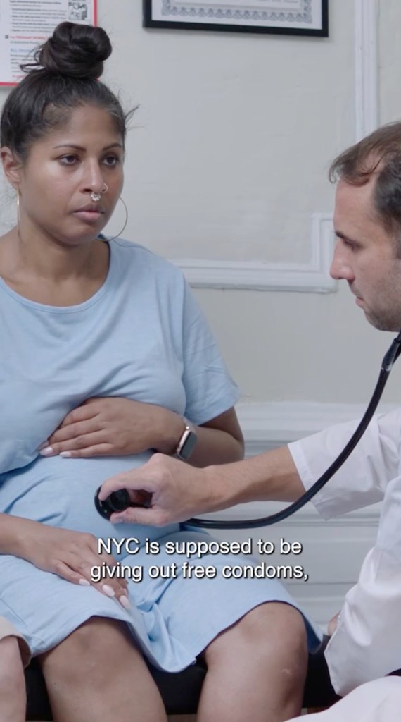 The video urges viewers to call on city officials to fix the free condom shortage.
