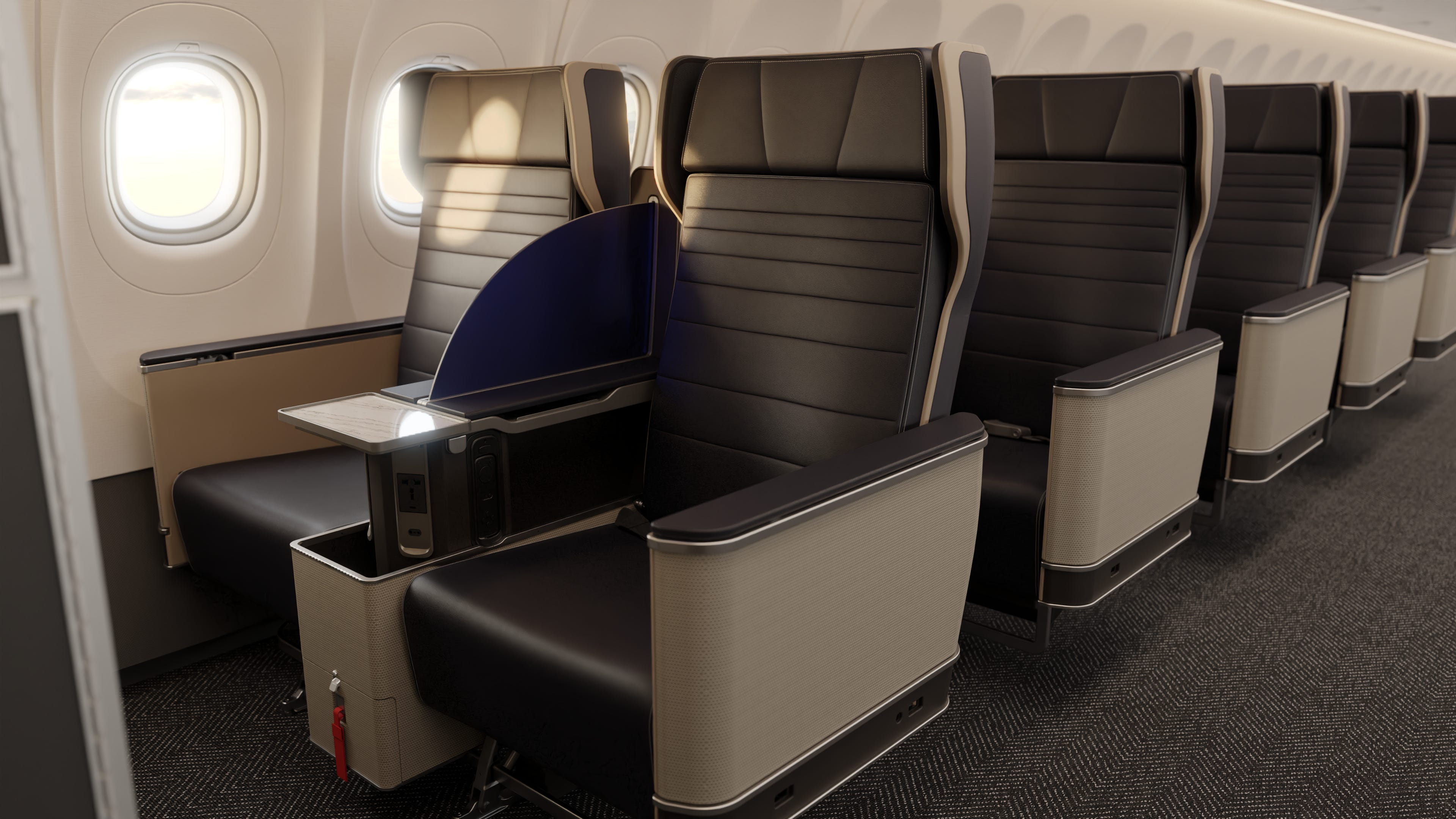 United's new first class section.
