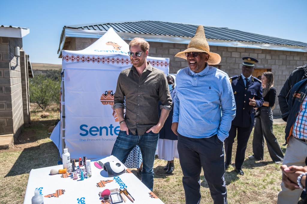 Prince Harry and Prince Seeiso in October 2024