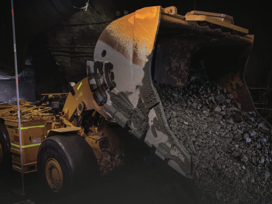 Caterpillar's R1700 XE battery-powered underground loader