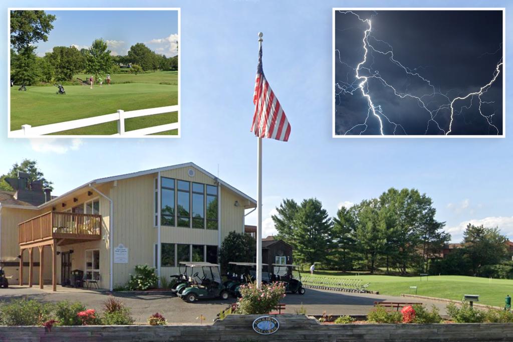 Golfer struck by lightning on New Jersey course — just weeks after a player was killed in eerily similar circumstances