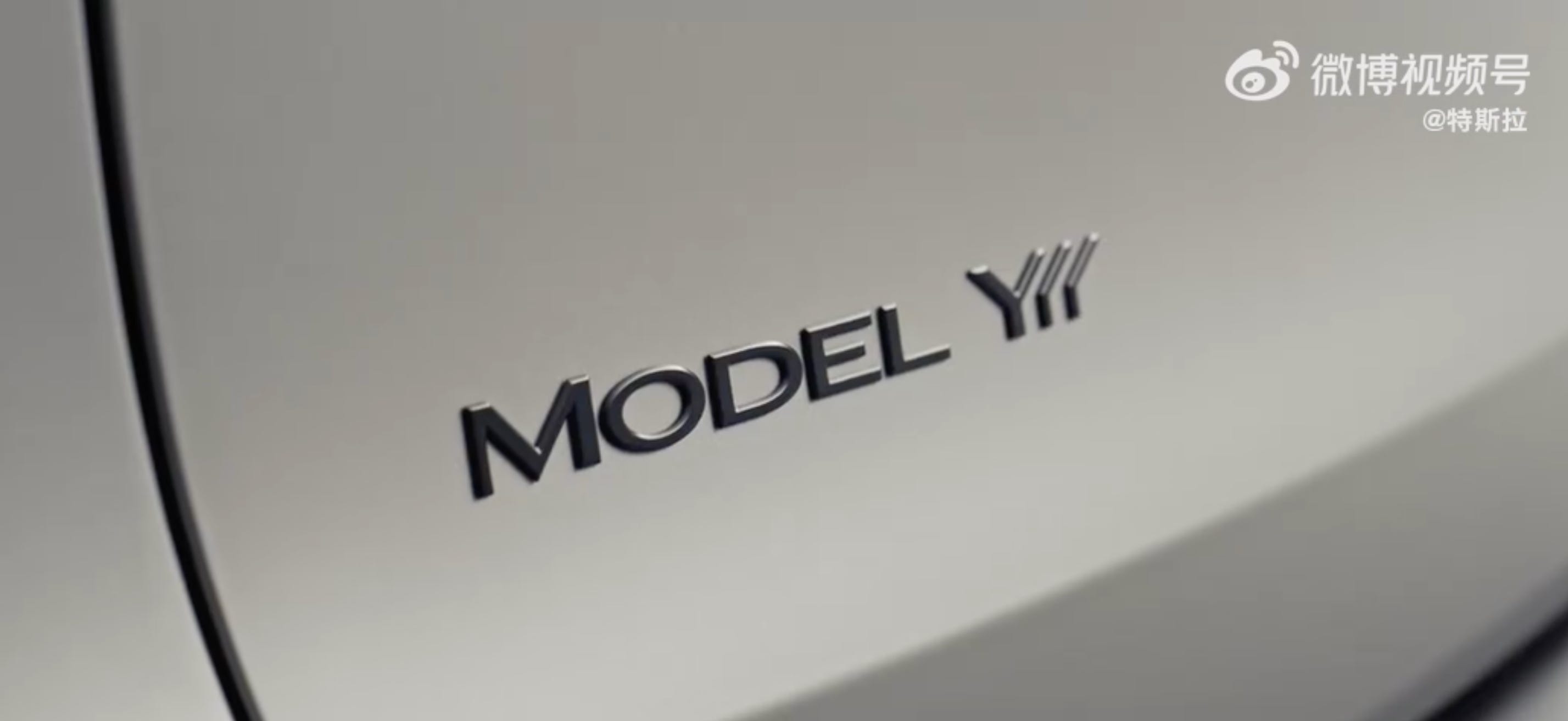 The Tesla Model Y L is pictured.