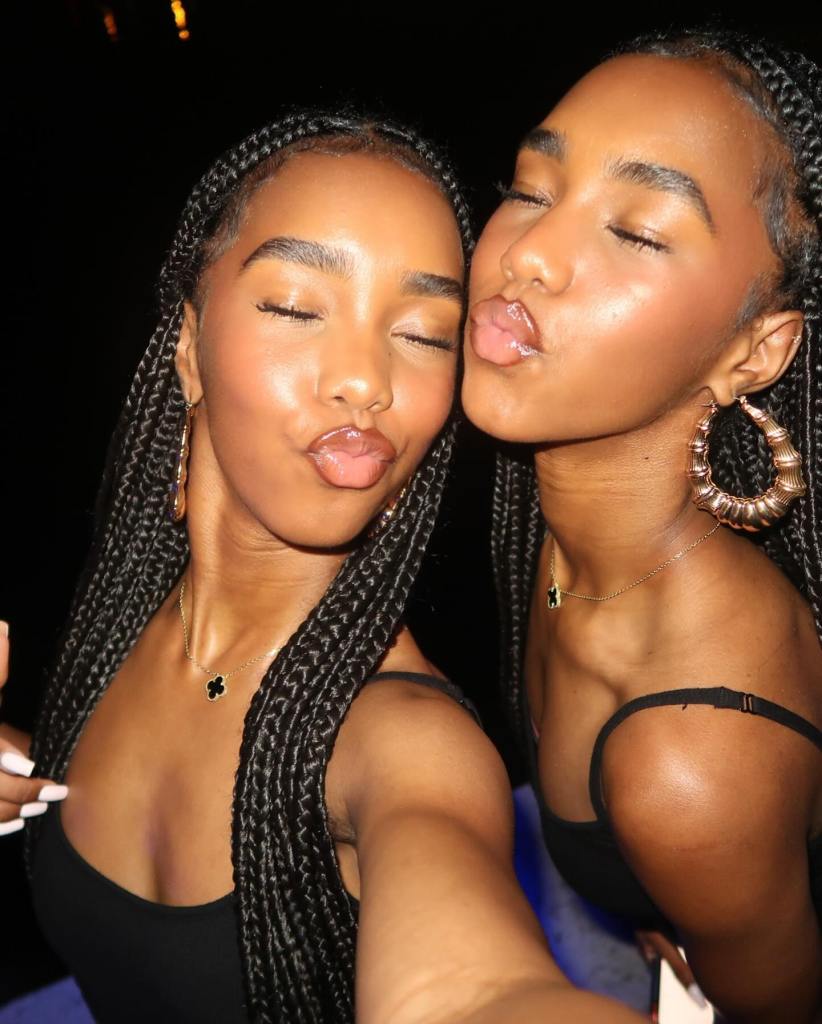Jessie and D'Lila Combs in a selfie. 