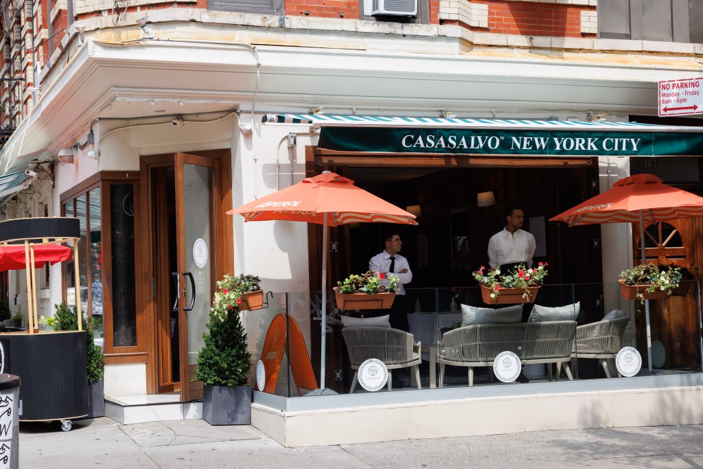 The new restaurant opened last month.