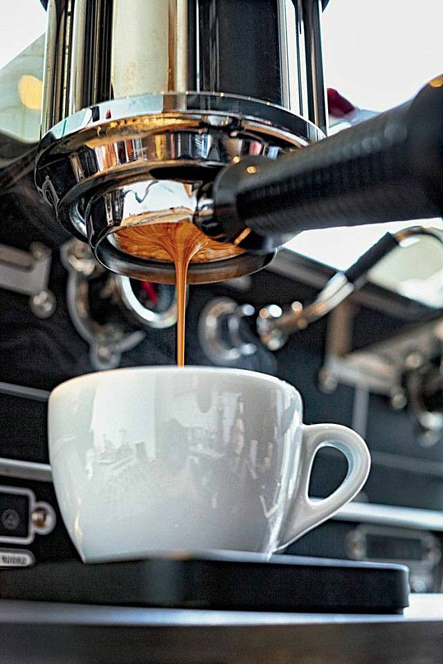His coffee shops serve thousands of beverages daily.