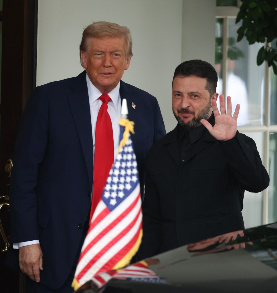President Trump and President Zelensky at the White House.