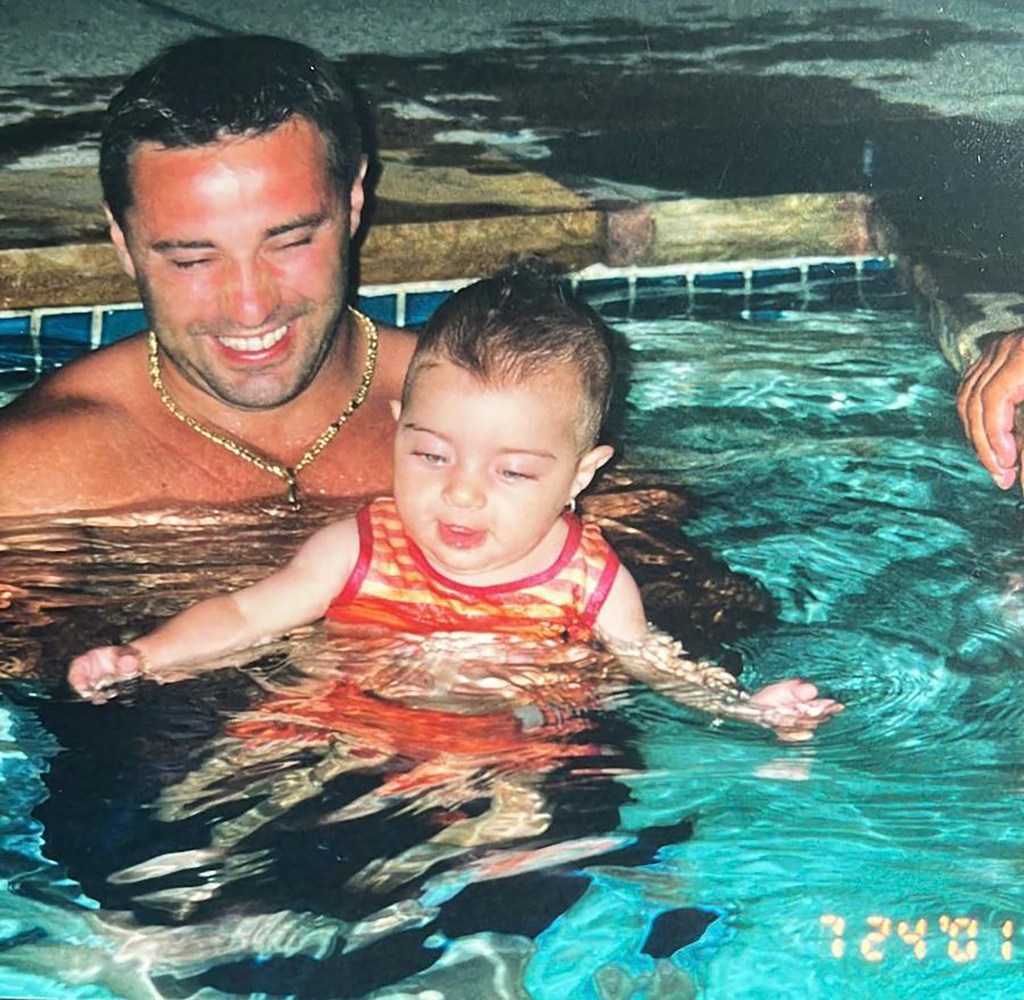 Joe Giudice with Gia when she was a baby