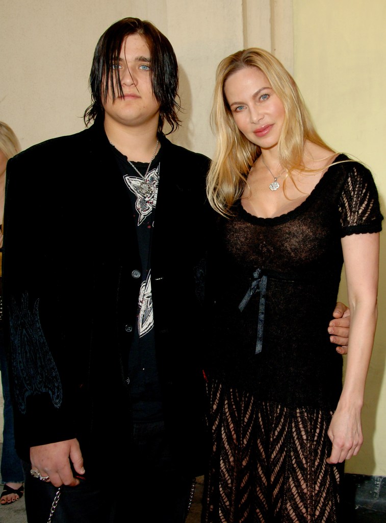 Weston Coppola-Cage poses with his mom, Kristina Fulton.