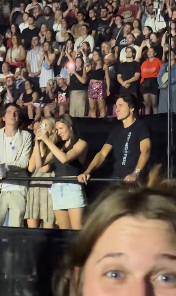 Justin Trudeau and his daughter, Ella-Grace, at a Katy Perry concert.