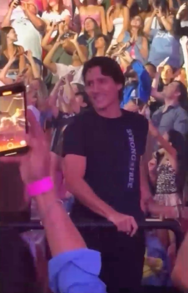 Justin Trudeau at a Katy Perry concert.