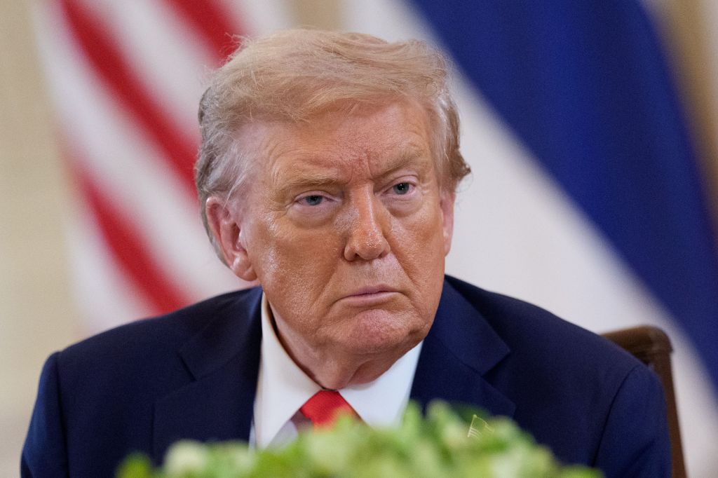 President Trump at a White House meeting.