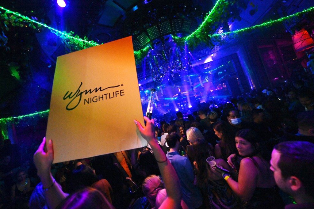 Inside XS Nightclub at the Wynn Las Vegas. 