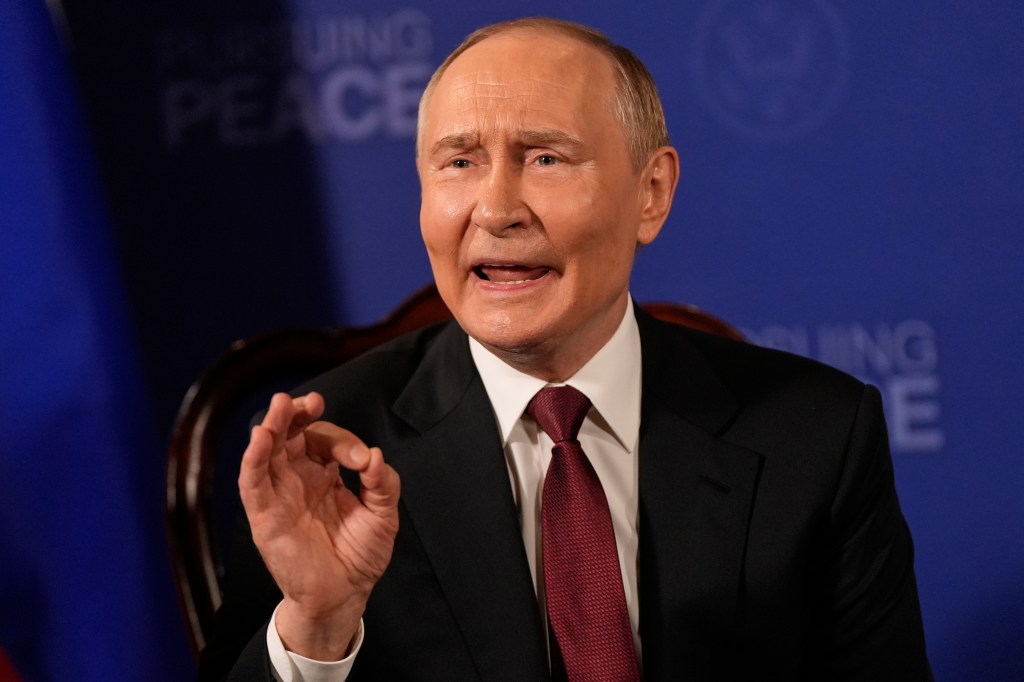 Vladimir Putin speaking.
