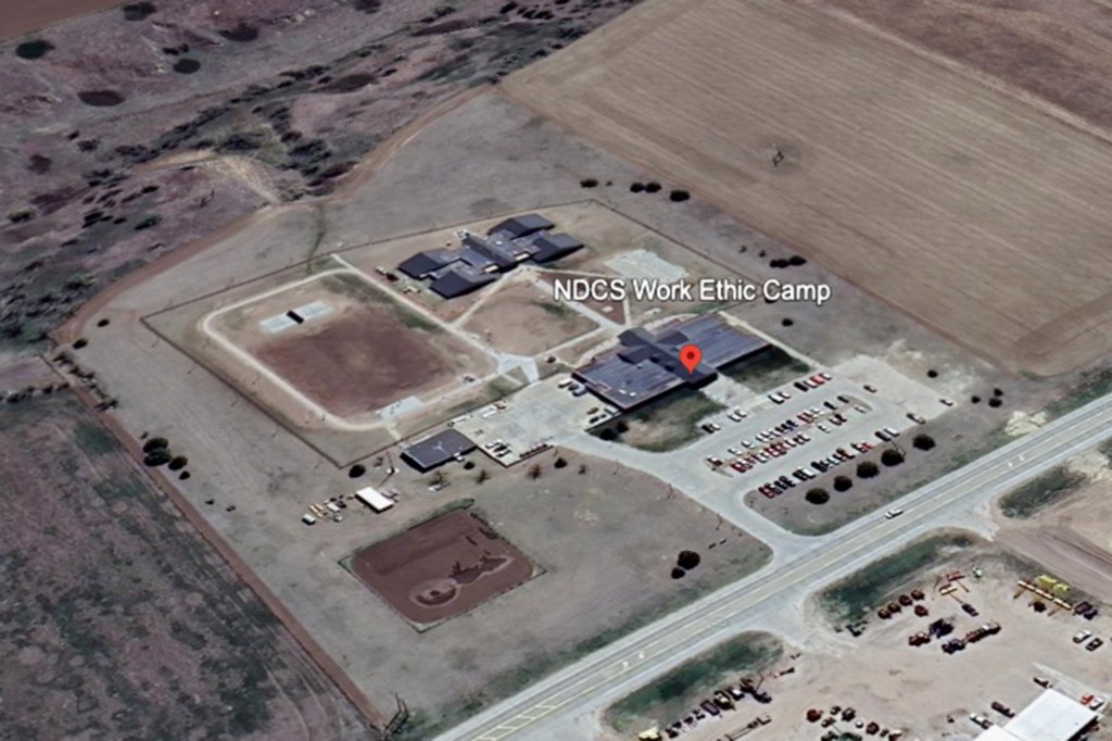 Aerial view of the NDCS Work Ethic Camp in McCook, Nebraska.