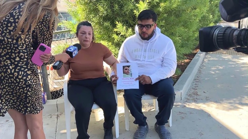 Parents of missing 7-month-old plead for his safe return.