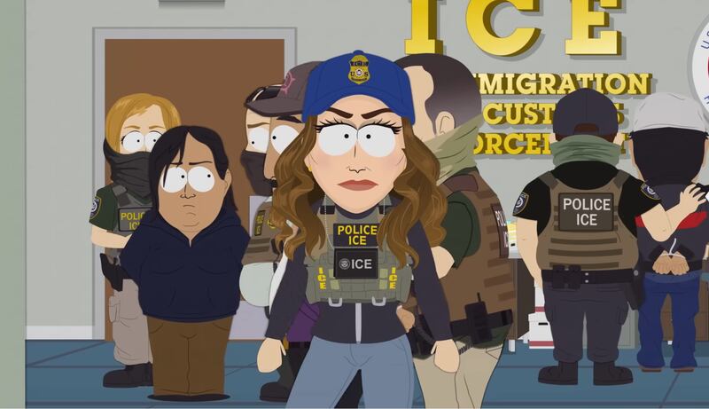 South Park, Kristi Noem in an ICE recruitment video