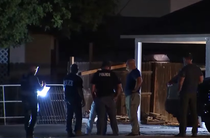 Crime scene after Yarely Ashley Hermosillo was shot by Jesus Preciado Dousten.