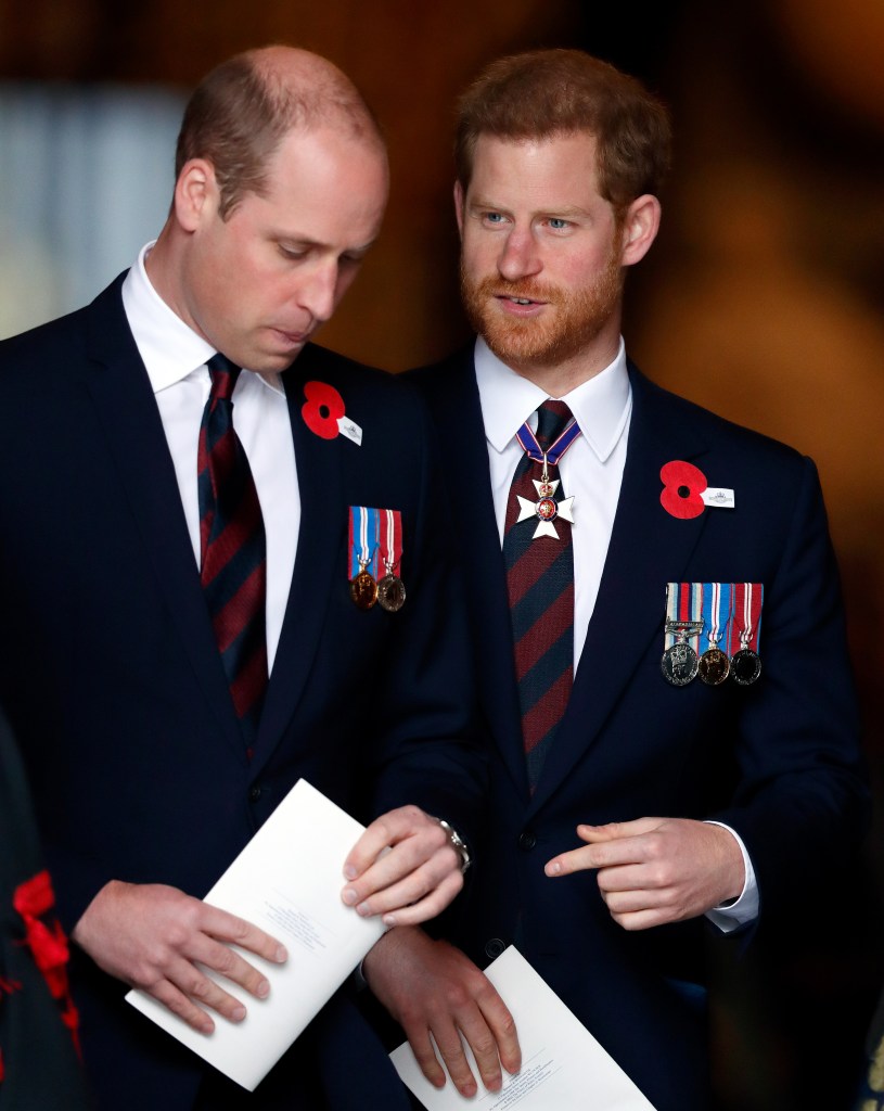Prince William and Prince Harry in April 2018