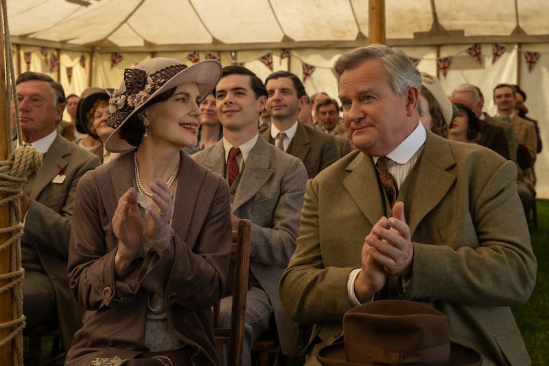 Elizabeth McGovern stars as Cora Grantham and Hugh Bonneville as Robert Grantham in 'Downton Abbey: The Grand Finale'