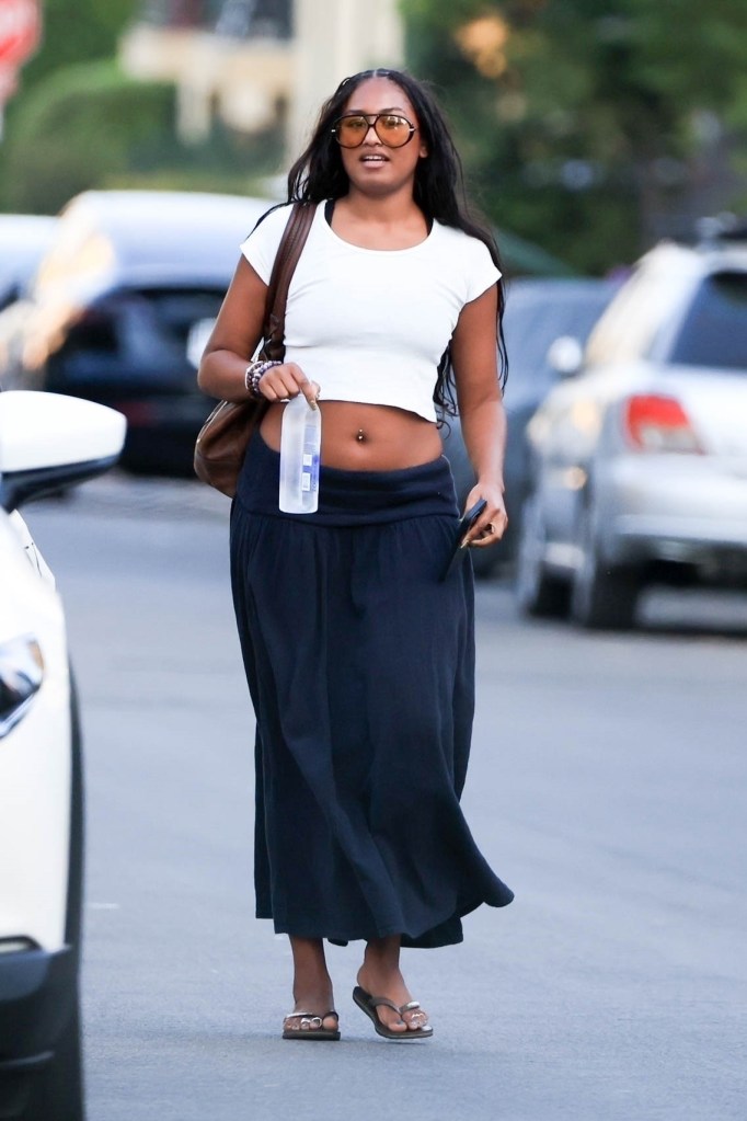 Sasha Obama in July. 