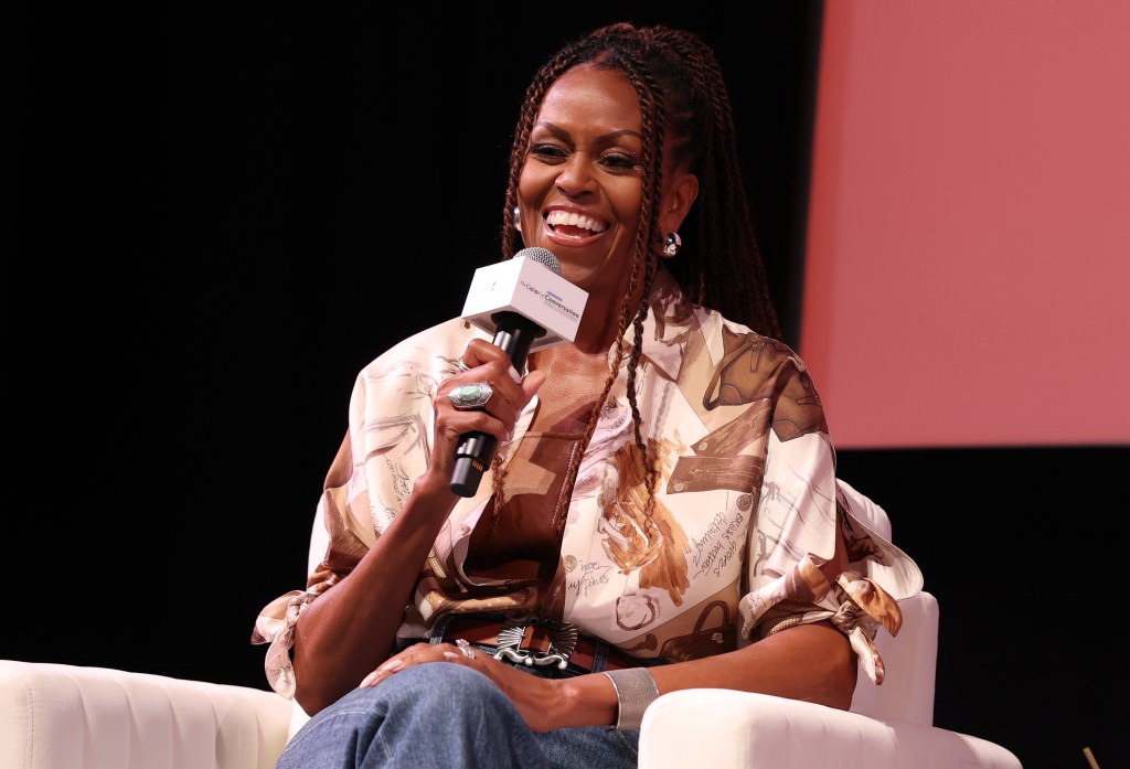 Michelle Obama in August. 
