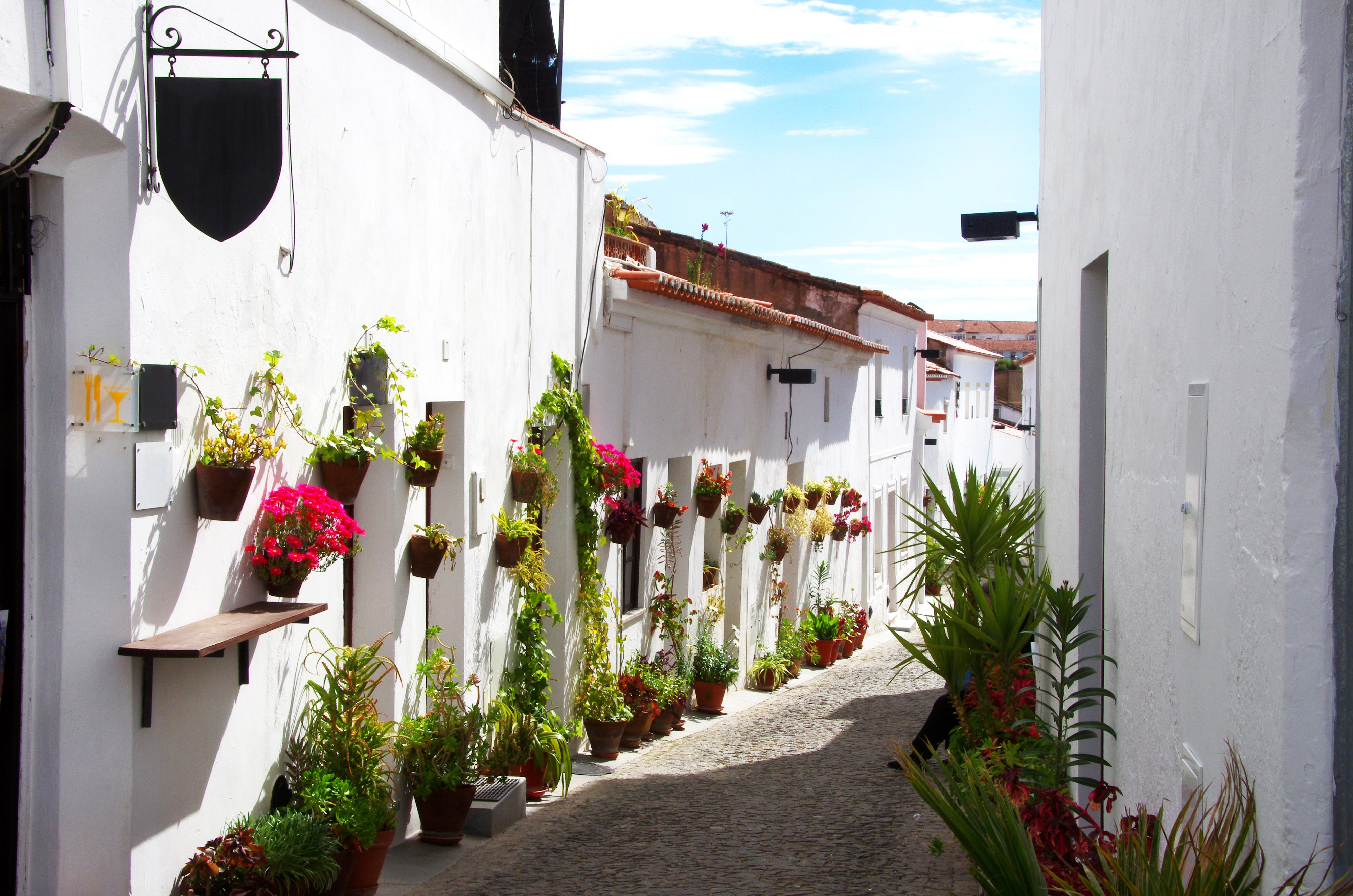 A street in Moura, Portugal.