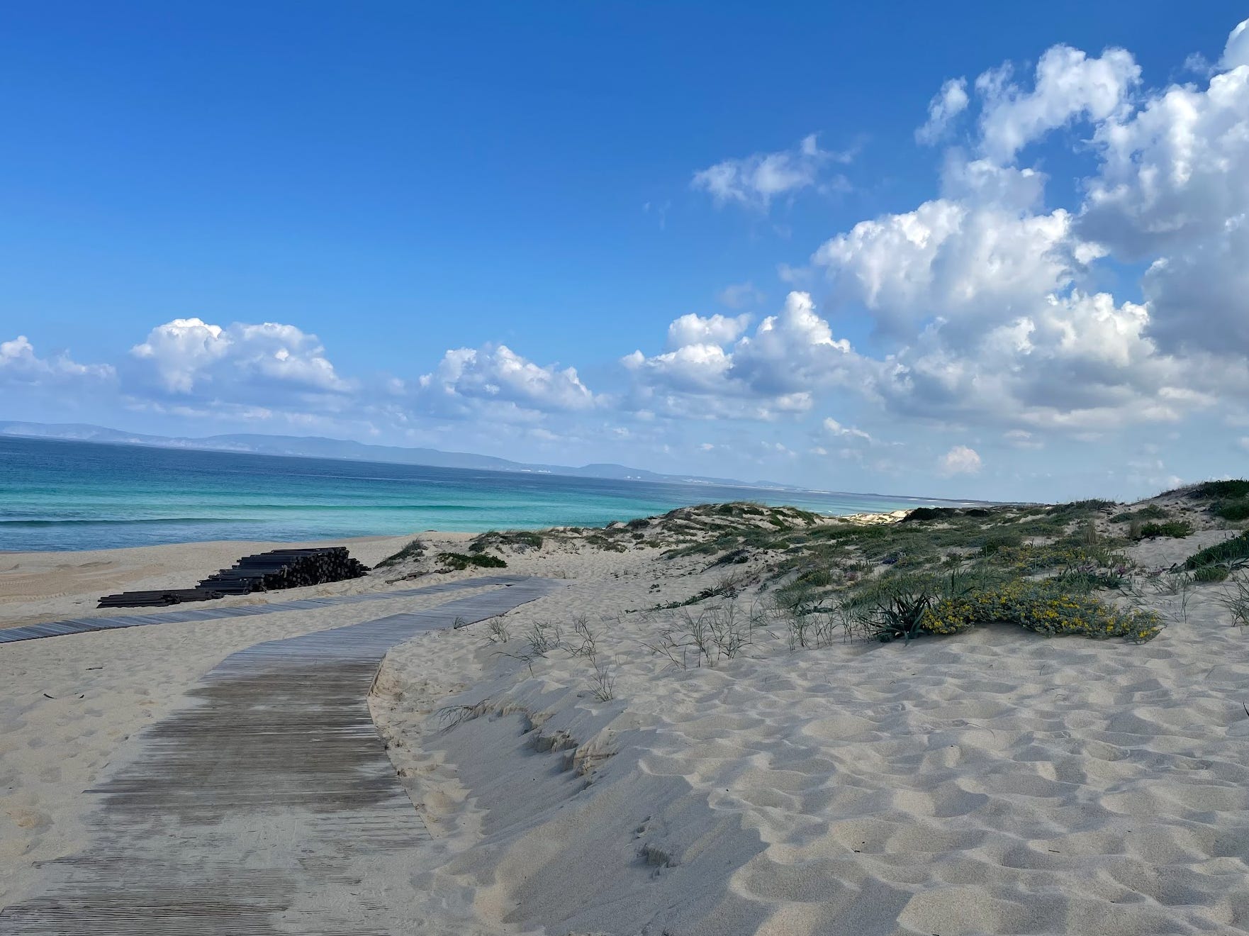 Pego Beach sand dunes.