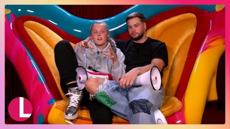 Jojo Siwa and Chris Hughes on "Celebrity Big Brother"