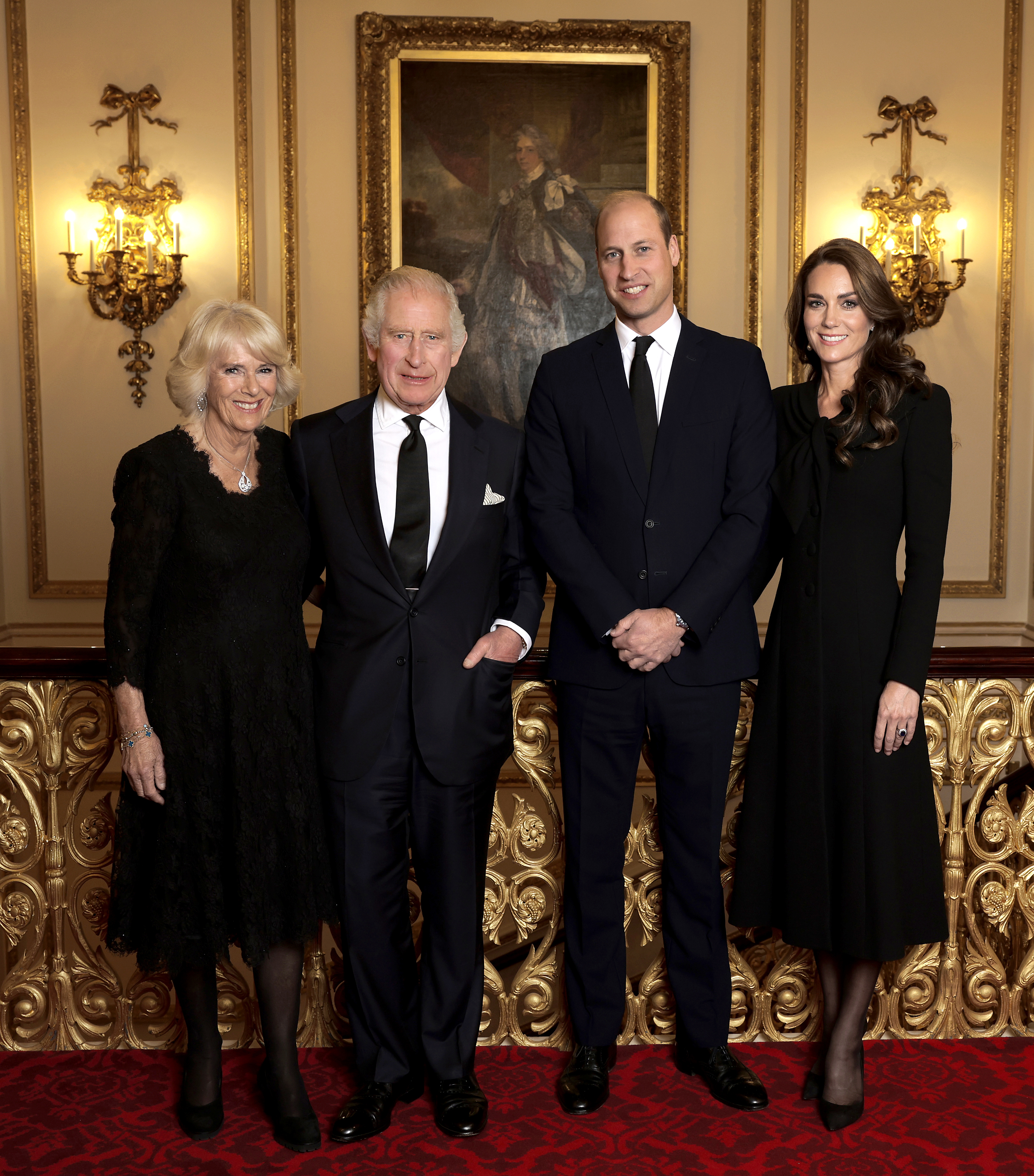 Queen Camilla, King Charles III, Prince William and Kate Middleton in 2022
