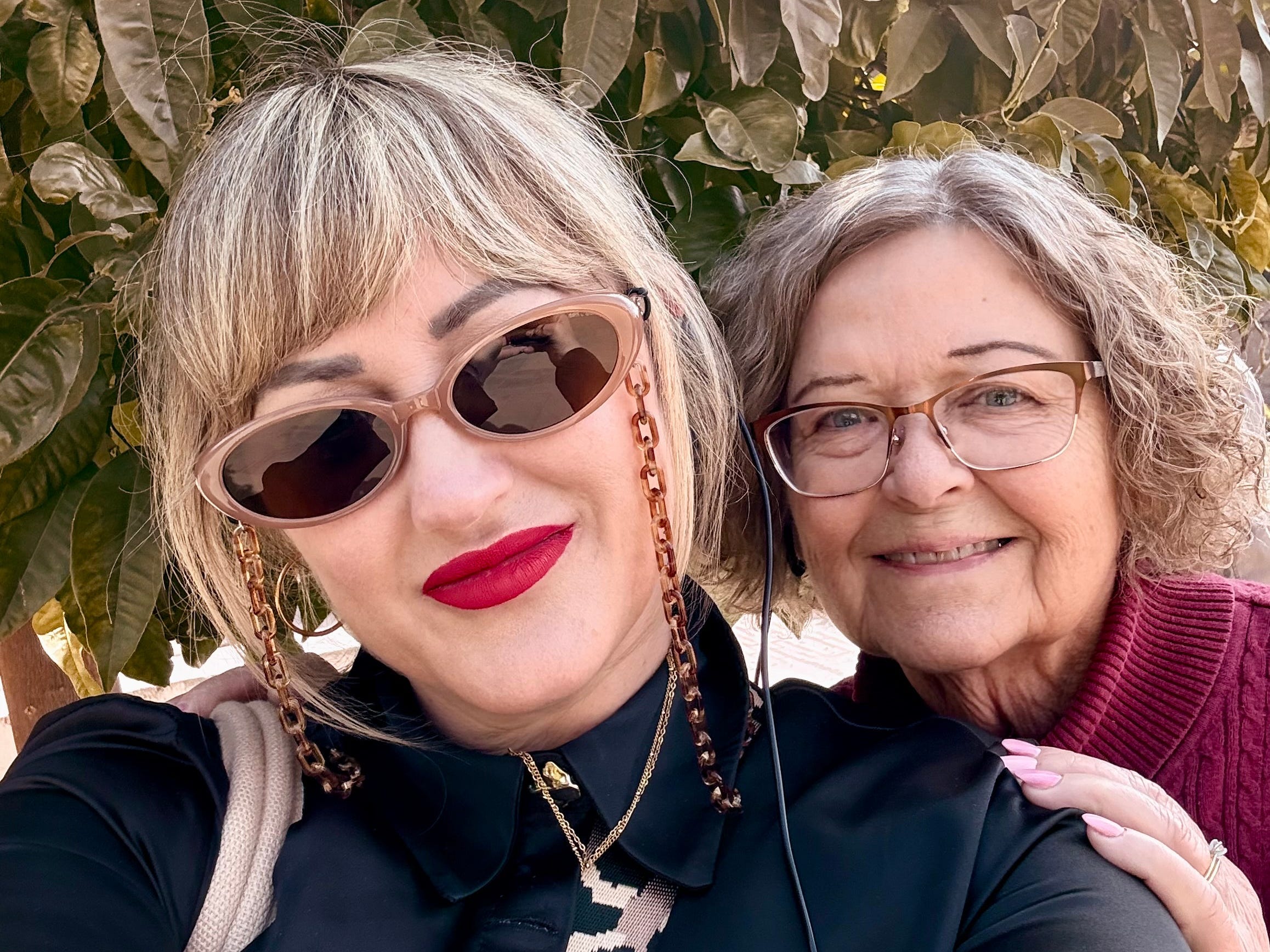 Michele Bennett and her mother.