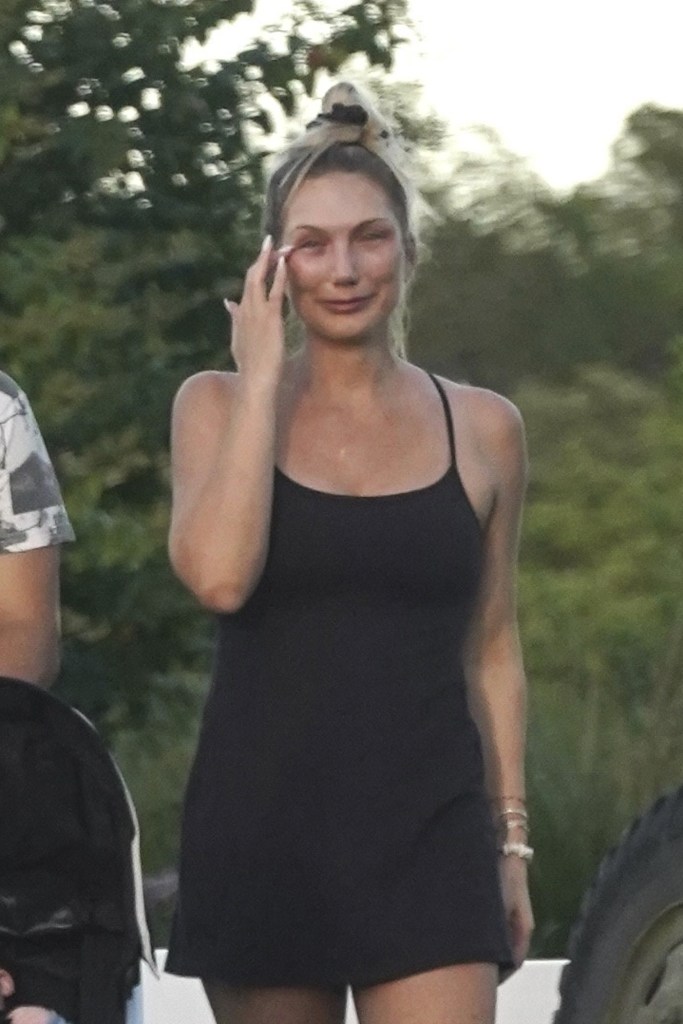 Brooke Hogan crying in Orlando, Florida.