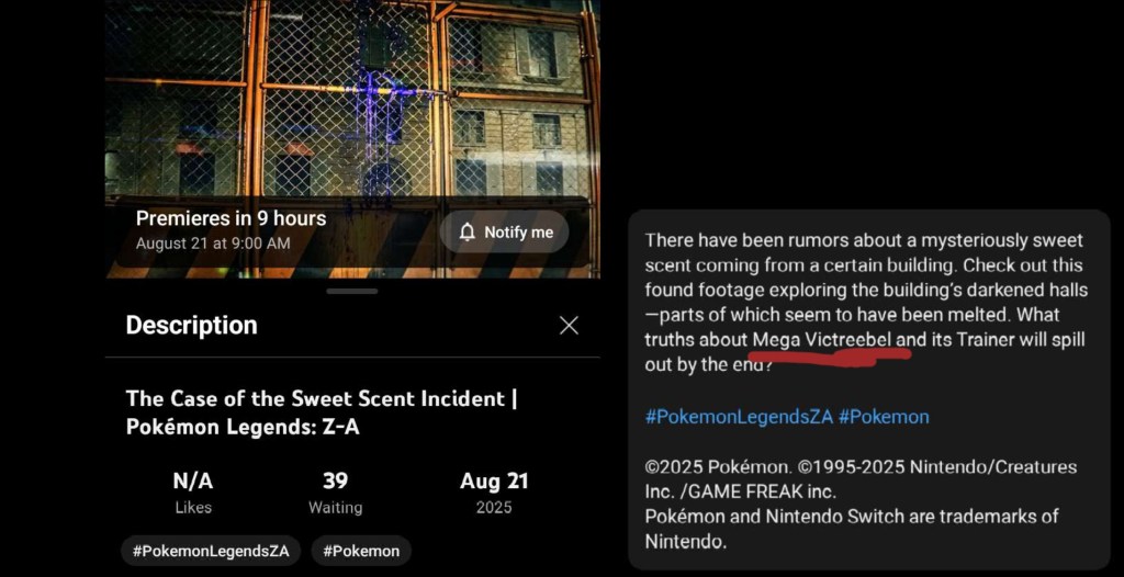 Pokémon Legends Z-A Mega Victreebel Leaked
