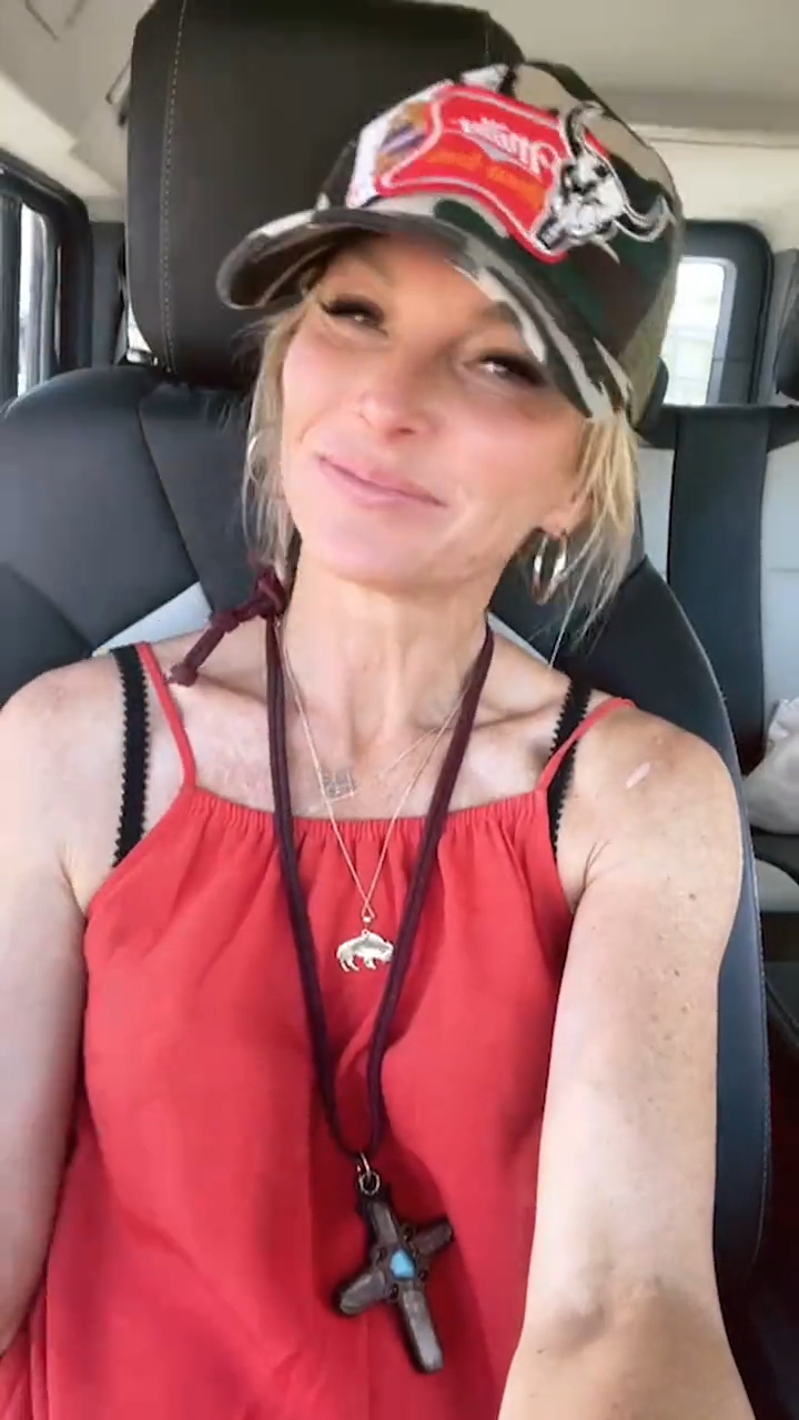 Kelley Wolf in the car