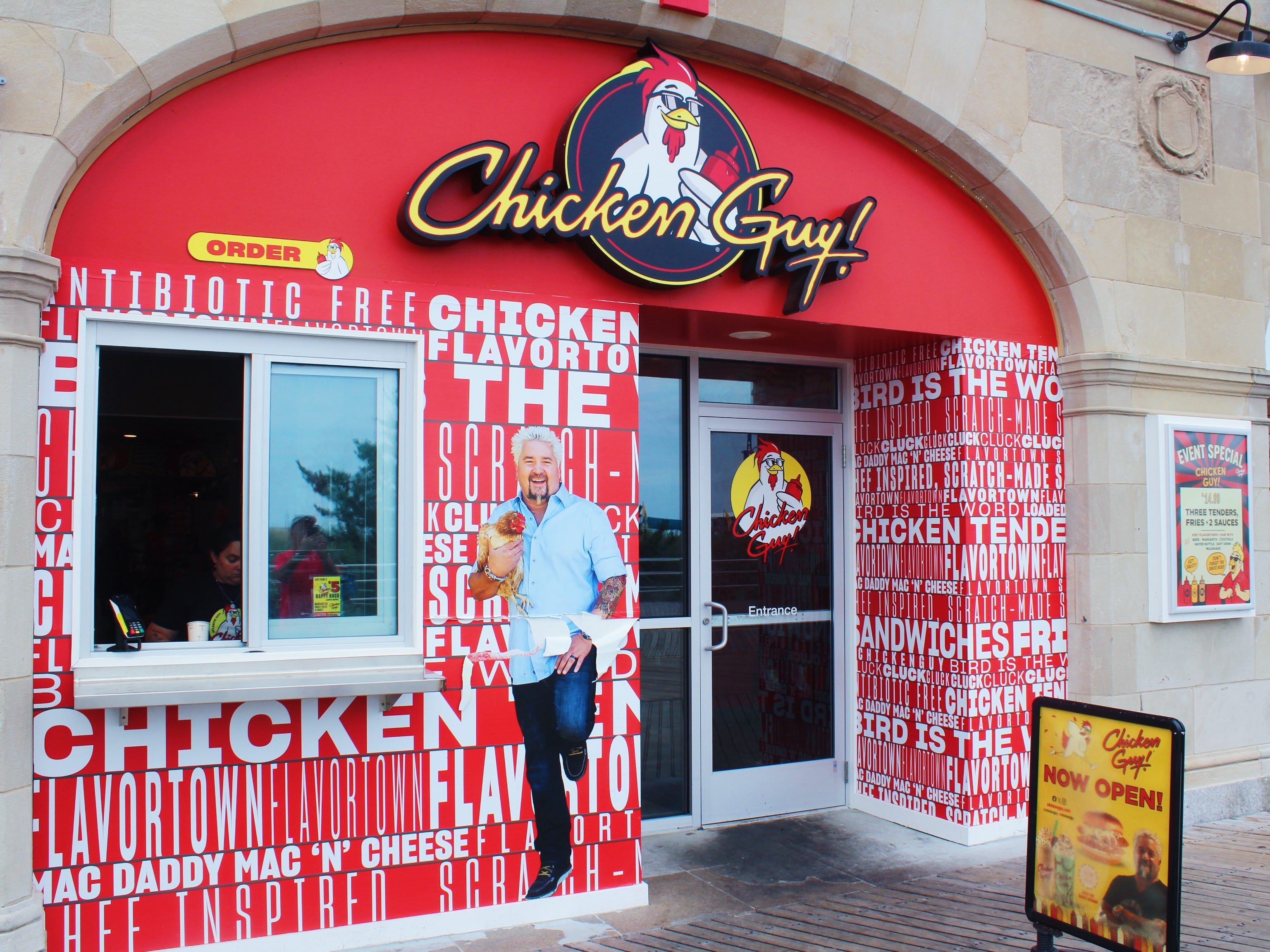 chicken guy guy fieri atlantic city new jersey
